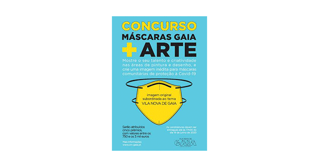 Câmara de Gaia promove concurso «Máscaras Gaia + Arte»
