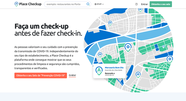 Place Checkup: empresa portuguesa cria plataforma para classificar limpeza e segurança dos estabelecimentos