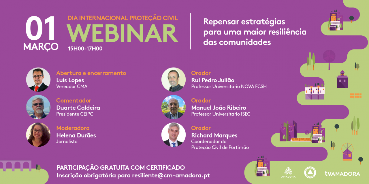 Amadora organiza webinar “Repensar estratégias para uma maior resiliência das comunidades”