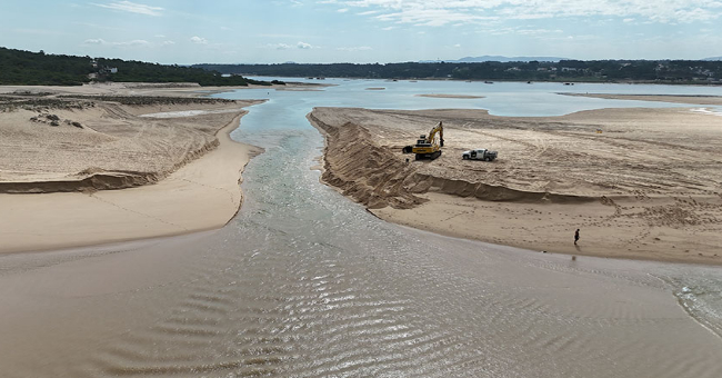 Trabalhos de reabertura da Lagoa de Albufeira já começaram